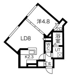 デイズ発寒南の物件間取画像